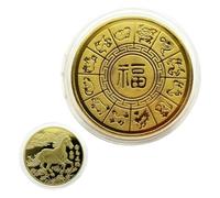 Memorial Coin | Collectible Keepsake,2026 Lunar New Year Of The Horse Commemorative Coin - for Men Women Boys Girls Youth Teens Athletes Cyclists Golfers Wife Husband Son