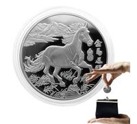 Memorial Coin | Compact 2026 Year Of The Horse Keepsake | 2026 Lunar New Year Of The Horse Commemorative Coin - for Men Women Boys Girls Youth Teens Athletes Cyclists Golfers Wife Husband Son