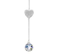 Memorial Crystal Suncatcher - Unique Sympathy Gift for Loss of Loved One - Bereavement for Father, Mum, Dad, Child, Husband, Brother, Grandmother (White)