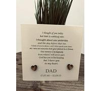 Memorial DAD Flower/Plant Pot Personalised BEREAVEMENT In Memory of a Loved One ~ Mum Mam Dad Nana Grandad Husband Son Daughter Aunt Sister or ANY name