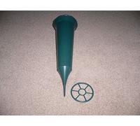 MEMORIAL DARK GREEN GRAVE SPIKE, CEMETERY, FLOWER VASE, POT.