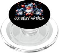 Memorial Day Gnomes Patriotic Christians God Bless America PopSockets PopGrip for MagSafe