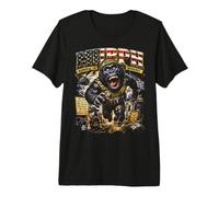 Memorial Day Hero Workout WOD Retro 80s Tactical Gorilla Gym Premium T-Shirt