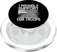Memorial Day - I Proudly Support Our Troops PopSockets PopGrip for MagSafe