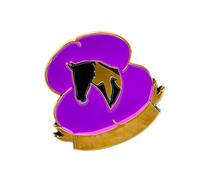 Memorial Day Lapel Pin - Flower Brooch Pin Memorial Day | Veteran Pins | Purple Poppies Badge Pin | Soldier Brooch | Lapel Pins Lest We Forget Brooch for Jackets Backpacks
