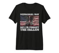 Memorial Day Never Forget the Fallen USA Flag Soldiers Boots Premium T-Shirt