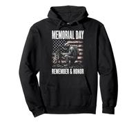 Memorial Day Remember Honor Fallen Soldier Patriotic America Pullover Hoodie