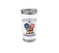 Memorial Day Remember Honor Fallen Soldier Patriotic America Stainless Steel Insulated Tumbler