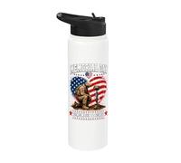 Memorial Day Remember Honor Fallen Soldier Patriotic America Stainless Steel Insulated Water Bottle