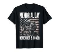 Memorial Day Remember Honor Fallen Soldier Patriotic America T-Shirt