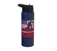 Memorial Day Remember Our Fallen Heroes Stainless Steel Insulated Water Bottle