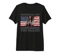 Memorial Day Remember the Fallen USA Flag Soldiers Boots Premium T-Shirt