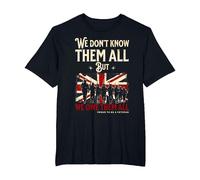 Memorial Day Remember Veterans UK Soldier Patriotic Military T-Shirt, Men's Big and Tall, Black, 6X Tall