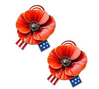 Memorial Floral 2D Badge Brooch in Acrylic for Soldiers Remembrance and Tributes Memorial Flower Badge