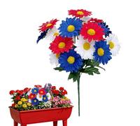 Memorial Flowers for Graves - Weather-Resistant Bouquet | Silk Memorial Flowers Graveyard | for Elderly Family Friends Holiday Gathering Yard Park Backyard