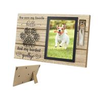 Memorial Frame for Deceased Dogs, Memory Frame Dog with Storage Compartment, Dog Urn, Wooden Frame, Keepsake Ash, for Dog Memory, Grief Aid, Dog Grave, Memory Gift and