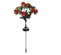 Memorial Garden Bloom Lights - Featuring Ultra-Realistic Artificial Petals,Solar-Powered & Weatherproof Artificial Solar MemorialFlowers Lights,Solar Azalea Flower Decor StakeLights for Cemetery Yard