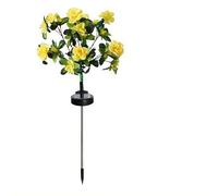 Memorial Garden Bloom Lights - Featuring Ultra-Realistic Artificial Petals,Solar-Powered & Weatherproof Artificial Solar MemorialFlowers Lights,Solar Azalea Flower Decor StakeLights for Cemetery Yard