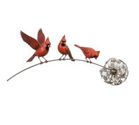 Memorial Garden Stake Robin Metal Outdoor Decor Weather Resistant