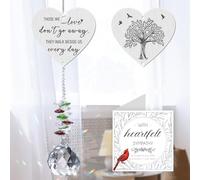 Memorial Gift Crystal Suncatcher, Bereavement Gifts for Loss of Mum, Dad - Thinking of You Gifts, Sorry for Your Loss Gifts - Sympathy Gift Remembrance Gifts Condolence Gifts for Loss of Loved One