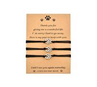 Memorial Gifts Bracelet for Pet Loss of Dog Sympathy Gift Paw Print Friendship Bracelets for 3 Bereavement Remembrance Gifts for Dog Lover Grieving Memory Gift for Cat Lovers Adjustable Bracelet