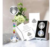 Memorial Gifts Crystal Suncatcher,Unique Sympathy Gifts for Loss of Loved One,Rainbow Maker Bereavement Gifts Box for Loss of Father Mom Dad Son Daughter Husband Brother Grandmother (Son)