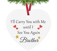 Memorial Gifts for Loss of Brother Ceramic Ornament Sympathy Gifts Ceramic Keepsake in Memory of Brothers Gift Brother Memorial Hanging Ornament Gift Remembrance Bereavement Christmas Ornaments