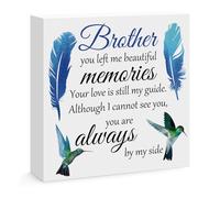 Memorial Gifts for Loss of Brother Memorial Wood Sign Decor Sympathy Gifts for Loss of Brother Funeral Grief Gift Bereavement Gifts for Loss of Brother Condolence Remembrance Decor