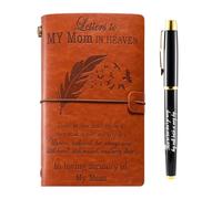 Memorial Gifts for Loss of Mother, In Memory of Loved One Gifts Refillable Leather Journal, Grief Gifts Sympathy Gifts for Loss of Mom, Bereavement Gift for loss of Mother, Letters to My Mom in Heaven