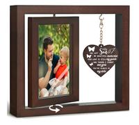 Memorial Gifts for Loss of Son Picture Frame 4x6, in Memory of Son Loss of Son Sympathy Bereavement Floating Frame Gifts, Grieving Mother Gifts Loss of Son Child, Son You Left me Beautiful Memories