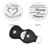 Memorial Gifts for Son Daughter Pocket Hug Gift Sympathy Gifts for Women Friends Bereavement Gifts for Loss of Mum Nan Dad Remembrance Gifts for Men When Someone You Love Becomes a Memory Keyring
