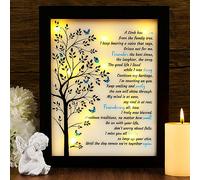 Memorial Gifts LED Shadow Box - Sympathy Gift for Loss of Mother Mom Father Dad, Bereavement Gifts Ideas in Memory of Loved One Gifts, Condolences Rememberance Grief Funeral Gifts, Butterfly Tree