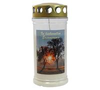 Memorial Grave Candle - Design Candle - Votive Candle - Tree Pair Long 70-90 Hour