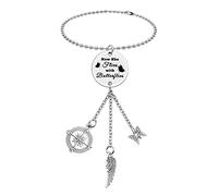 Memorial Hanging Ornament Sympathy Gift Now She Flies with Butterflies Rear View Mirror Hanging Accessories Remembrance Gift Memorial Gifts for Loss of Mother Grandma Wife Sister Daughter