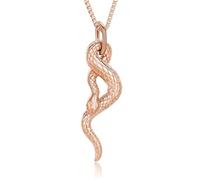 memorial jewelry Cremation Jewelry Snake Urn Necklace for Ashes Stainless Steel Python Memorial Pendant Human Pet Ashes Holder Keepsake for Men Women, Rose Gold
