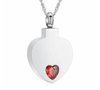 memorial jewelry Crystal Heart Cremation Urn Necklace Eternal Keepsake Pendant for Ashes Forever Remembering Loved Ones