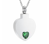memorial jewelry Crystal Heart Cremation Urn Necklace Eternal Keepsake Pendant for Ashes Forever Remembering Loved Ones
