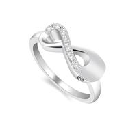 memorial jewelry Infinity Mini Ring Hold Loved Ones Ashes Cremation Urn Ring for Women Finger Ring