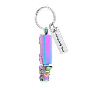 memorial jewelry Truck Cremation Keychain for Ashes Tractor Urn Pendant Key Ring Funeral Keepsake Gift for Men