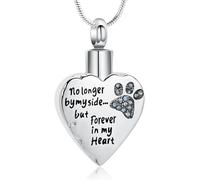 memorial jewelry Your Wings were Ready,But My Heart was Not Stainless Steel Carved Locket Cremation Urn Necklace for Pet Dog Cats