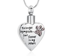 memorial jewelry Your Wings were Ready,But My Heart was Not Stainless Steel Carved Locket Cremation Urn Necklace for Pet Dog Cats