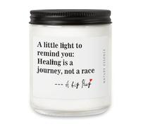 Memorial Lavender Scented Candle, White Soy Wax Sympathy Gift, Memorial Candle, Bereavement Gifts, Sympathy Candle, Sorry for Your Loss Gifts (4.3x3.9 Inches, 7oz, 200g)