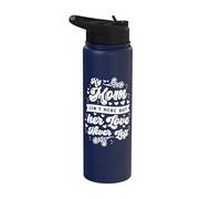 Memorial Mom Mama Isn't Here Love Never Left Remembrance Stainless Steel Insulated Water Bottle
