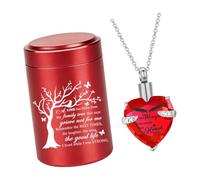 Memorial Pendant Necklace with Small Urn Container, Pet Ashes Memento Set for Quiet Remembrance Moments At Home Pet Ashes Necklace Cremation Jewelry Holder Remembrance Pendant Compact Urn Container