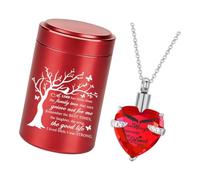 Memorial Pendant Necklace with Small Urn Container, Pet Ashes Memento Set for Quiet Remembrance Moments At Home Pet Ashes Necklace Cremation Jewelry Holder Remembrance Pendant Compact Urn Container