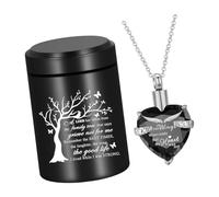 Memorial Pendant Necklace with Small Urn Container, Pet Ashes Memento Set for Quiet Remembrance Moments At Home Pet Ashes Necklace Cremation Jewelry Holder Remembrance Pendant Compact Urn Container