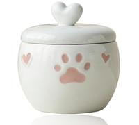 Memorial Pet Ashes Urn for Small Animal, 600ml Keepsake Ashes Jar, Ceramics Memorial Keepsake Urns for Cats, Dogs, Rabbits, Hamsters, Bird