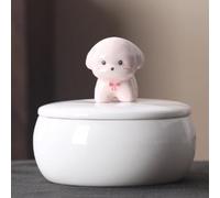 Memorial Pet Cremation Urns for Dogs, Mini Ceramics Pet Urns,Bird, Reptile, Rabbit, Hamster(Pink)