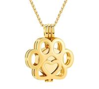 Memorial Pet Necklace, Cremation Ashes Holder, Dog Urn Jewelry with Secure Pendant, Memorial Keepsake, Ashes Necklace with Elegant Design, Remembrance Jewelry for Women and Home Display