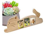 Memorial Photo Frame - Desk Bedside Decor, Height Adjustable Cute Keepsake | Kitten Shaped Dog Frame Keepsake for Home Office Bedroom Study Desktop Shelf Sympathy Grieving Funeral